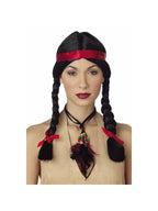 Women's Indian Wig W/ Band by Masquerade