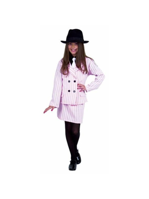 Child's Pink Gangster Moll Costume by Masquerade