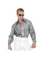 Adult Silver Disco Shirt by Masquerade