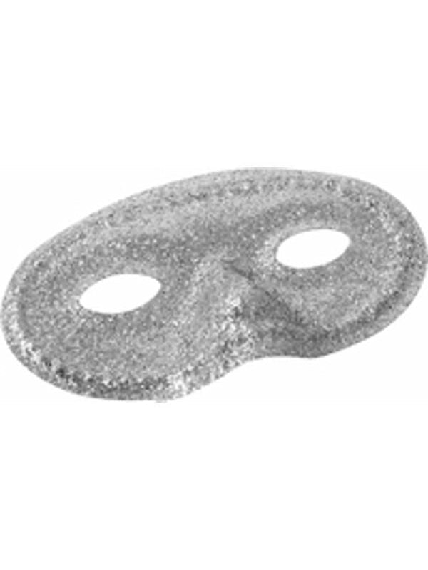 Adult Silver Glitter Eye Mask by Masquerade