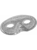 Adult Silver Glitter Eye Mask by Masquerade