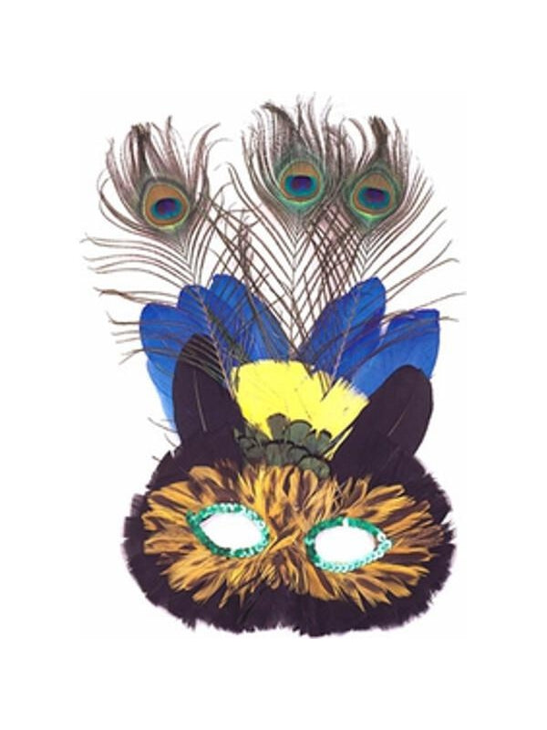 Adult Colorful Cat Eye Mask by Masquerade