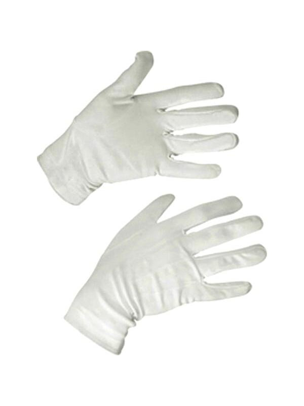 White Santa Costume Gloves by Masquerade