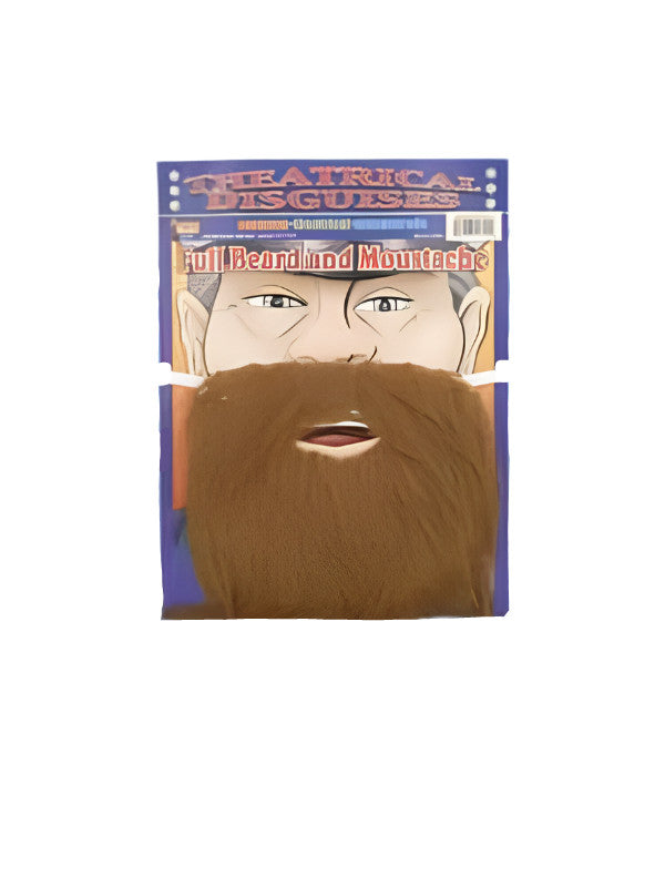 Adult Brown Costume Pirate Beard by Masquerade