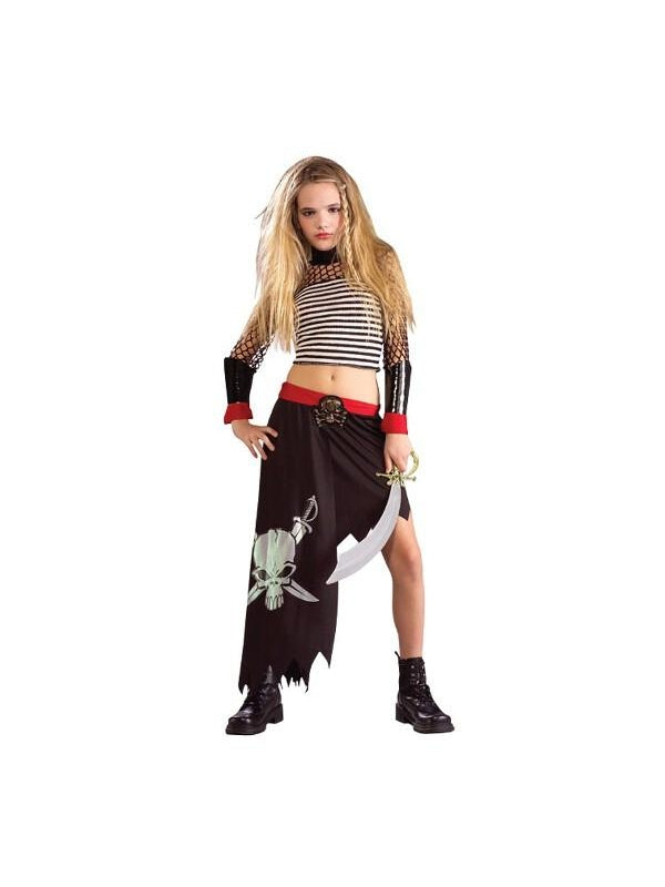 Women's Skull Pirate Halloween Costume (Junior Sizes) by Masquerade
