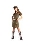 Women's Army Girl Halloween Costume (Junior Sizes) by Masquerade