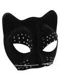 Black Cat Face Mask by Masquerade