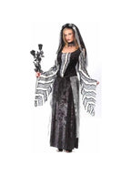 Adult Black Rose Ghost Dress Costume by Masquerade