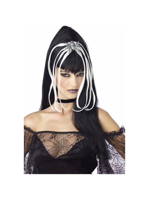 Women's Wicked Black Widow Wig by Masquerade