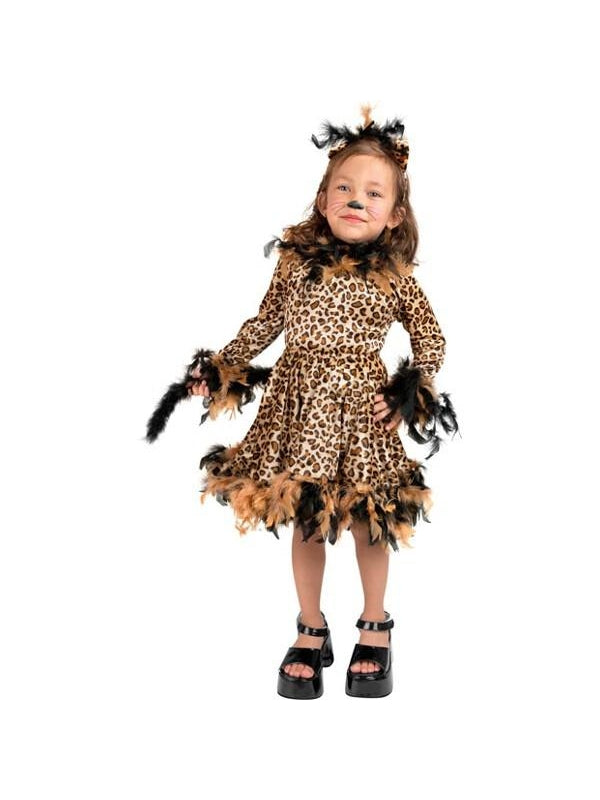 Toddler Leopard Cat Dress Costume by Masquerade