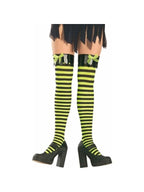 Adult Black and Yellow Thigh High Tights by Masquerade