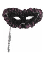 Lace Black Harlequin Eye Mask by Masquerade