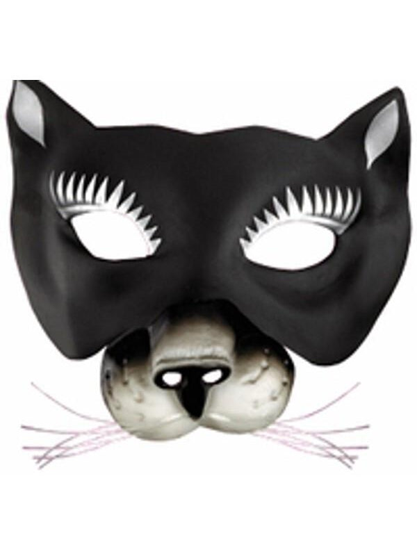 Black Cat Animal Mask by Masquerade