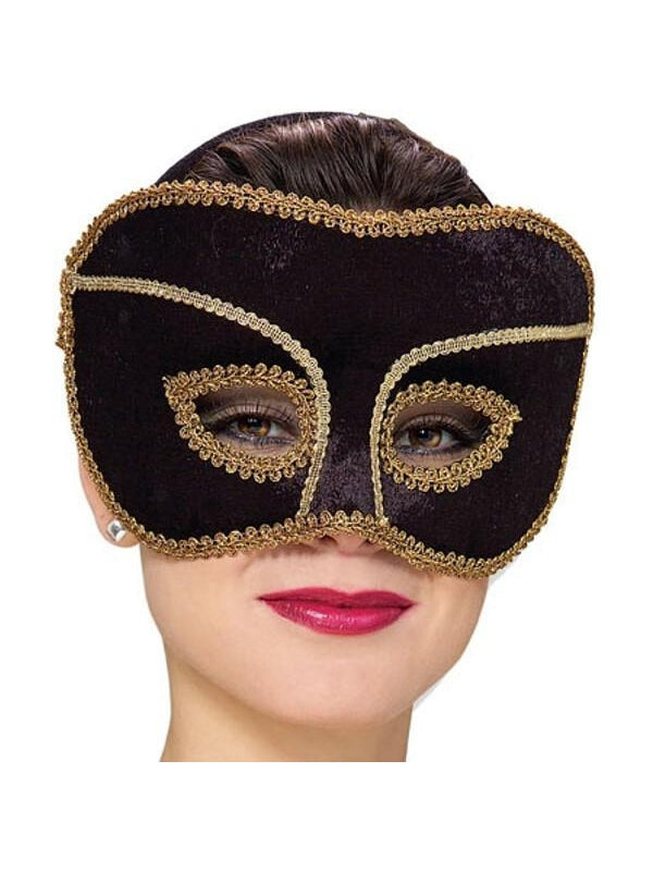 Black Scarlet Venetian Eyemask by Masquerade