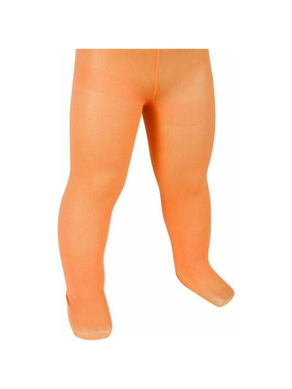 Childs Solid Orange Tights by Masquerade
