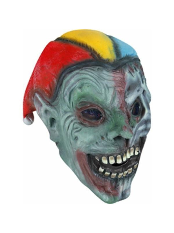 Skull Joker Vinyl Halloween Costume Mask by Masquerade
