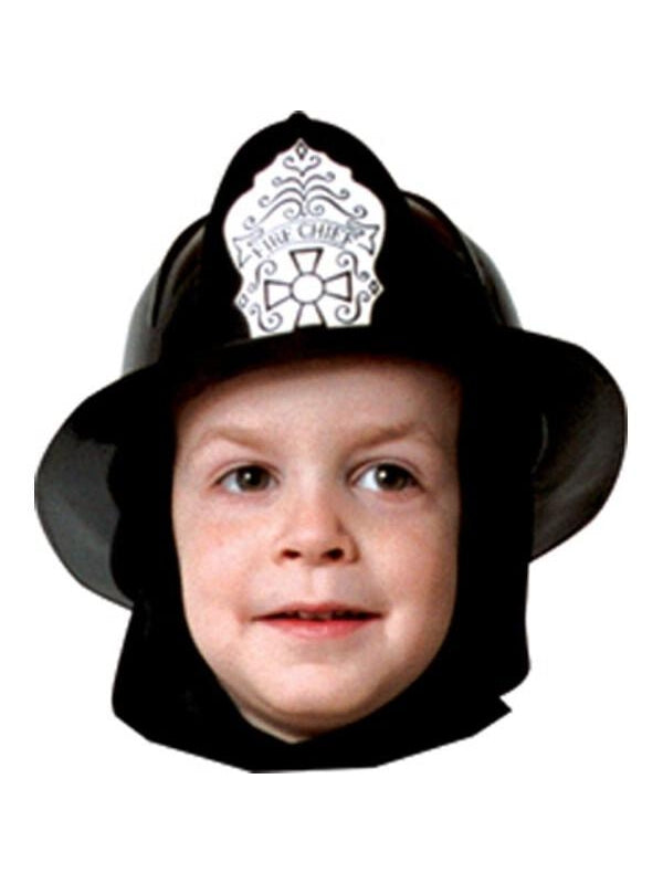 Child Black Fireman Hat by Masquerade