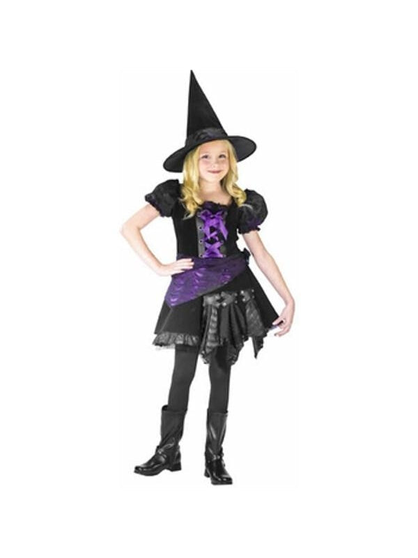Childs Purple Punk Witch Costume by Masquerade