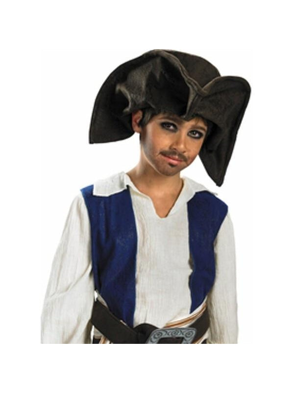 Child Jack Sparrow Faux Leather Pirate Hat by Masquerade