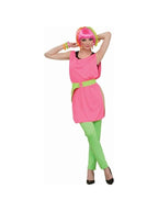 Adult 80's Style Neon Pink Tunic by Masquerade
