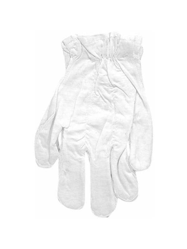 Adult White Cotton Costume Gloves by Masquerade
