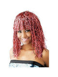 Red Tinsel Wig by Masquerade