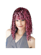 Pink Tinsel Wig by Masquerade