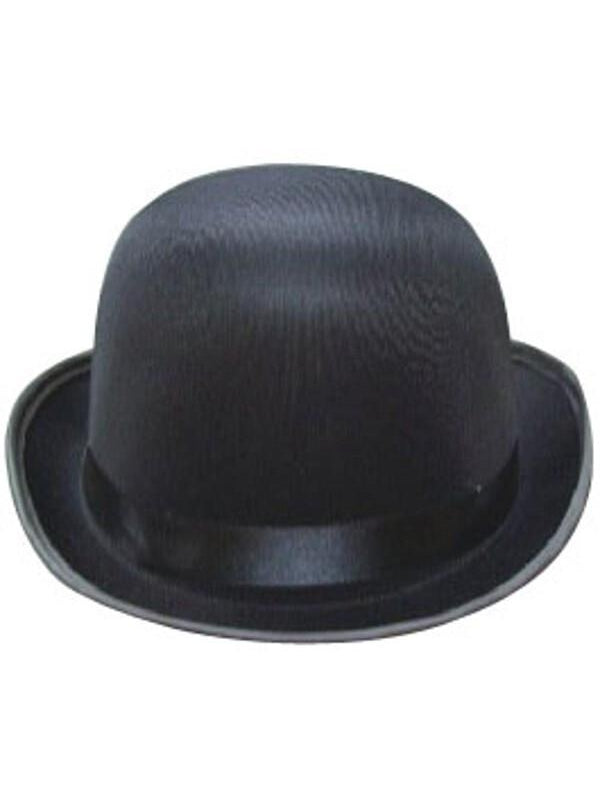 Adult Black Silk Derby Hat by Masquerade