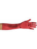 Adult Red Elbow Length Opera Gloves by Masquerade