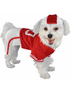 Red Football Player Dog Costume by Masquerade