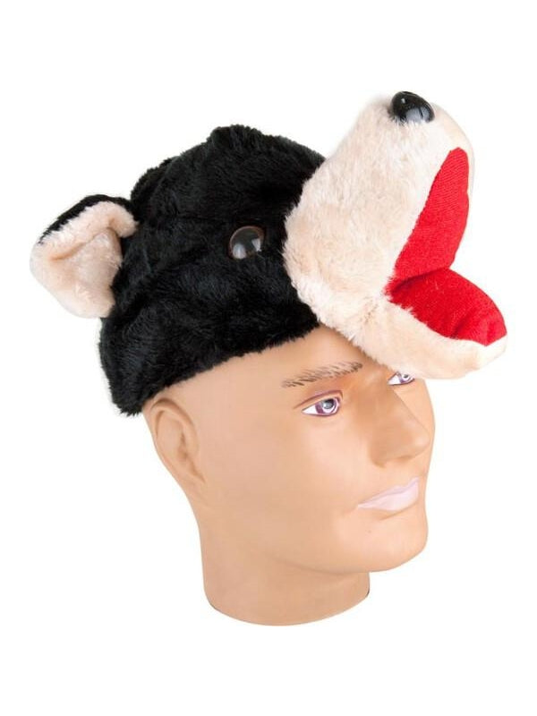 Velvet Black Bear Hat by Masquerade