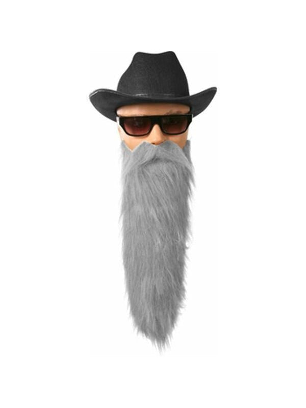 Grey ZZ Top Beard Accessory, Halloween by Masquerade