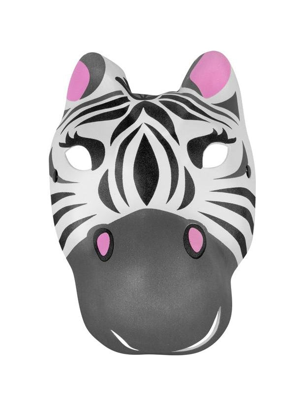 Foam Zebra Mask by Masquerade