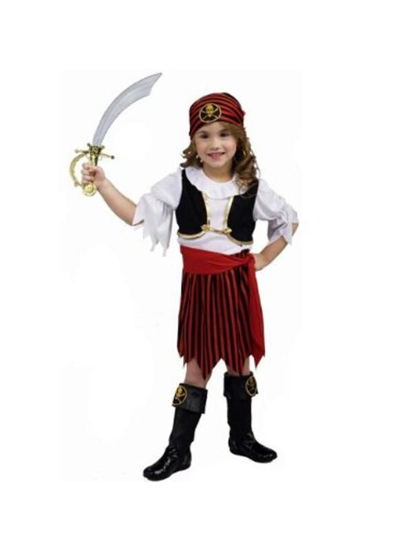 Toddler Pirate Girl Costume by Masquerade