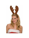 Brown Reindeer Headband with Bells by Masquerade