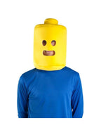 Adult Yellow Block Man Headpiece by Masquerade