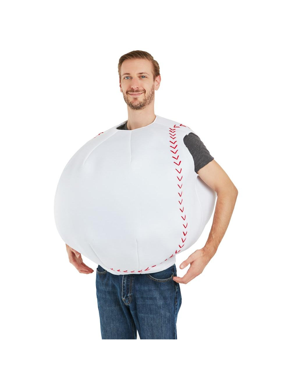 Funny, 3D Baseball Adult Costume, Halloween by Masquerade