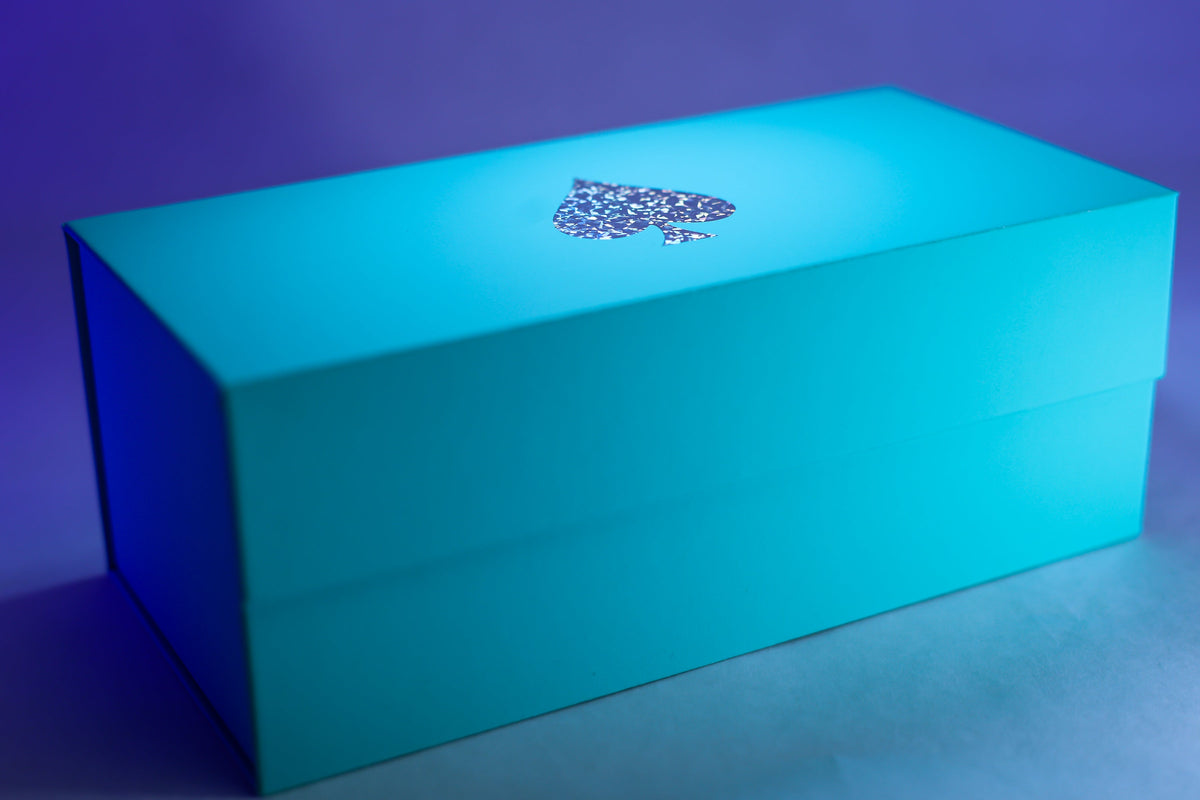 Flecked Holographic Foiled Brick Box for Playing Cards Display Holo V4 by Card-Addiction.com
