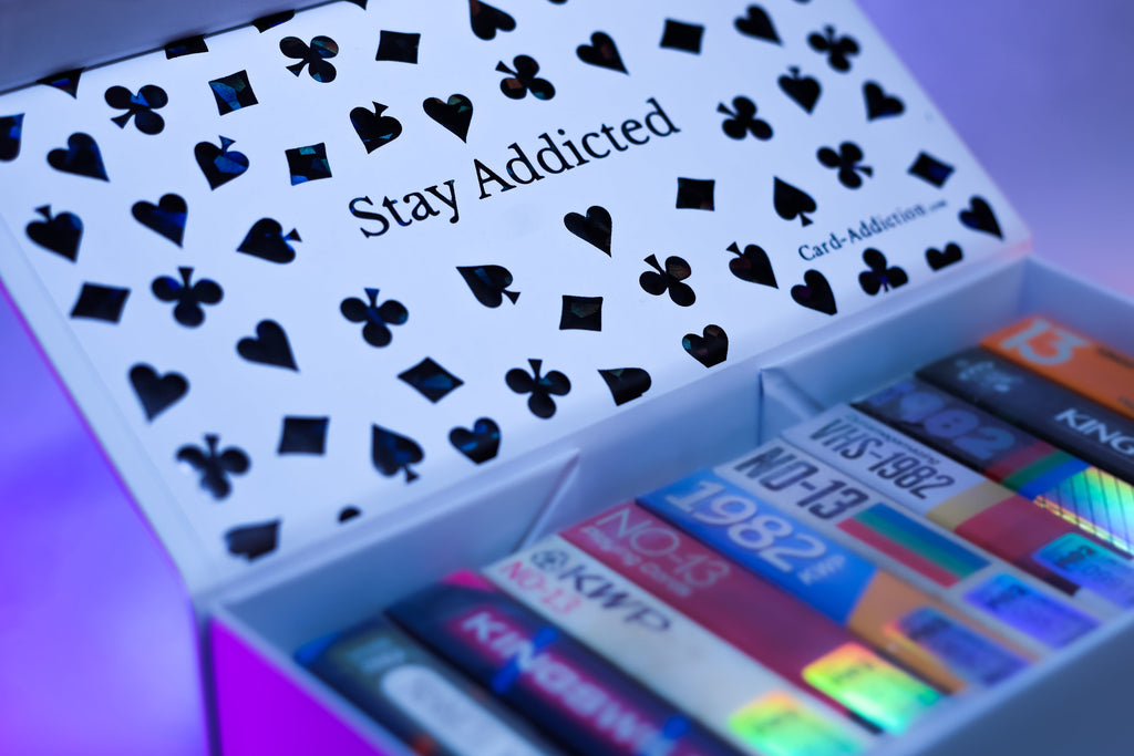 Midnight Prism Holo Foil Brick Box for Playing Cards V3 by Card-Addiction.com