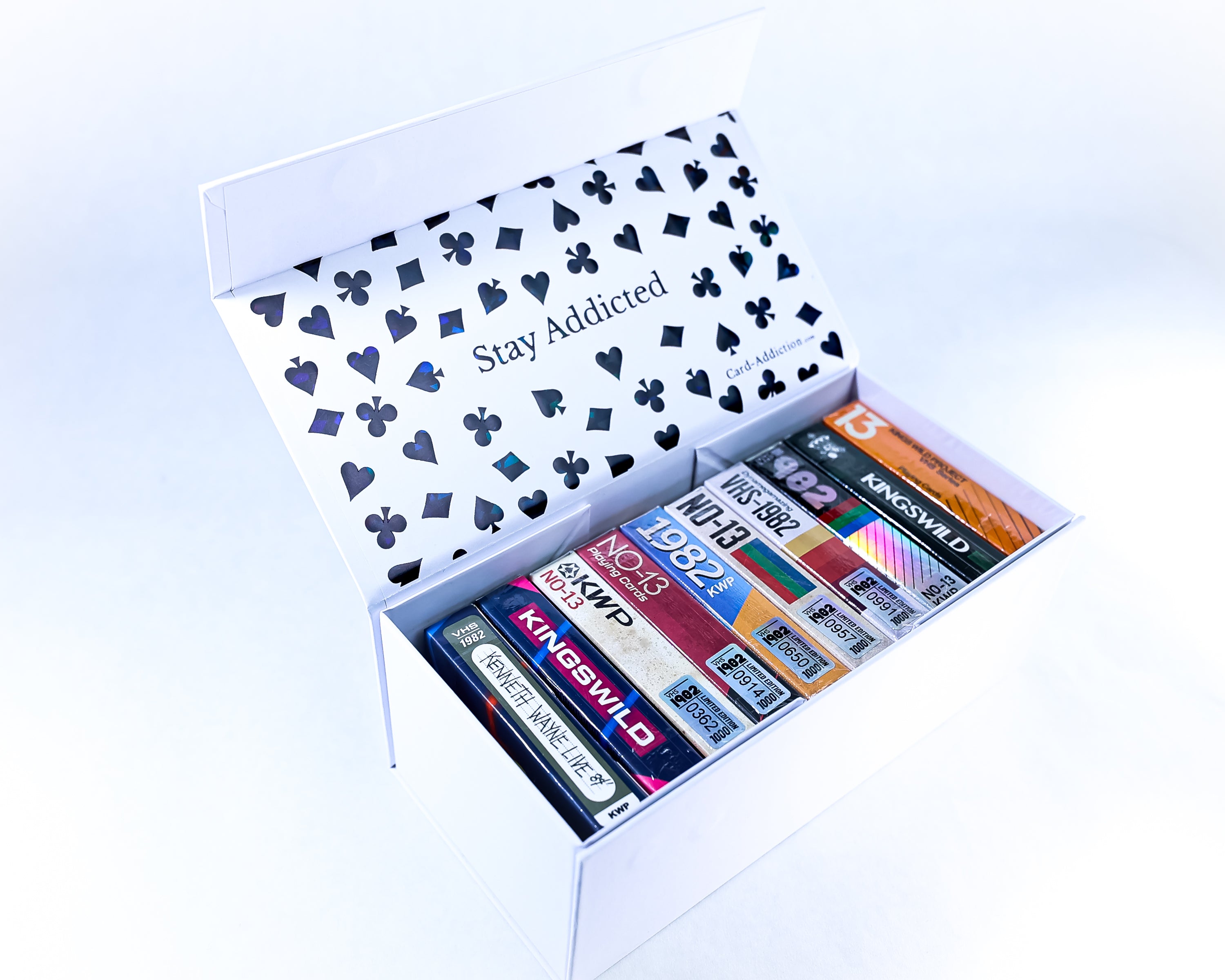 Midnight Prism Holo Foil Brick Box for Playing Cards V3 by Card-Addiction.com