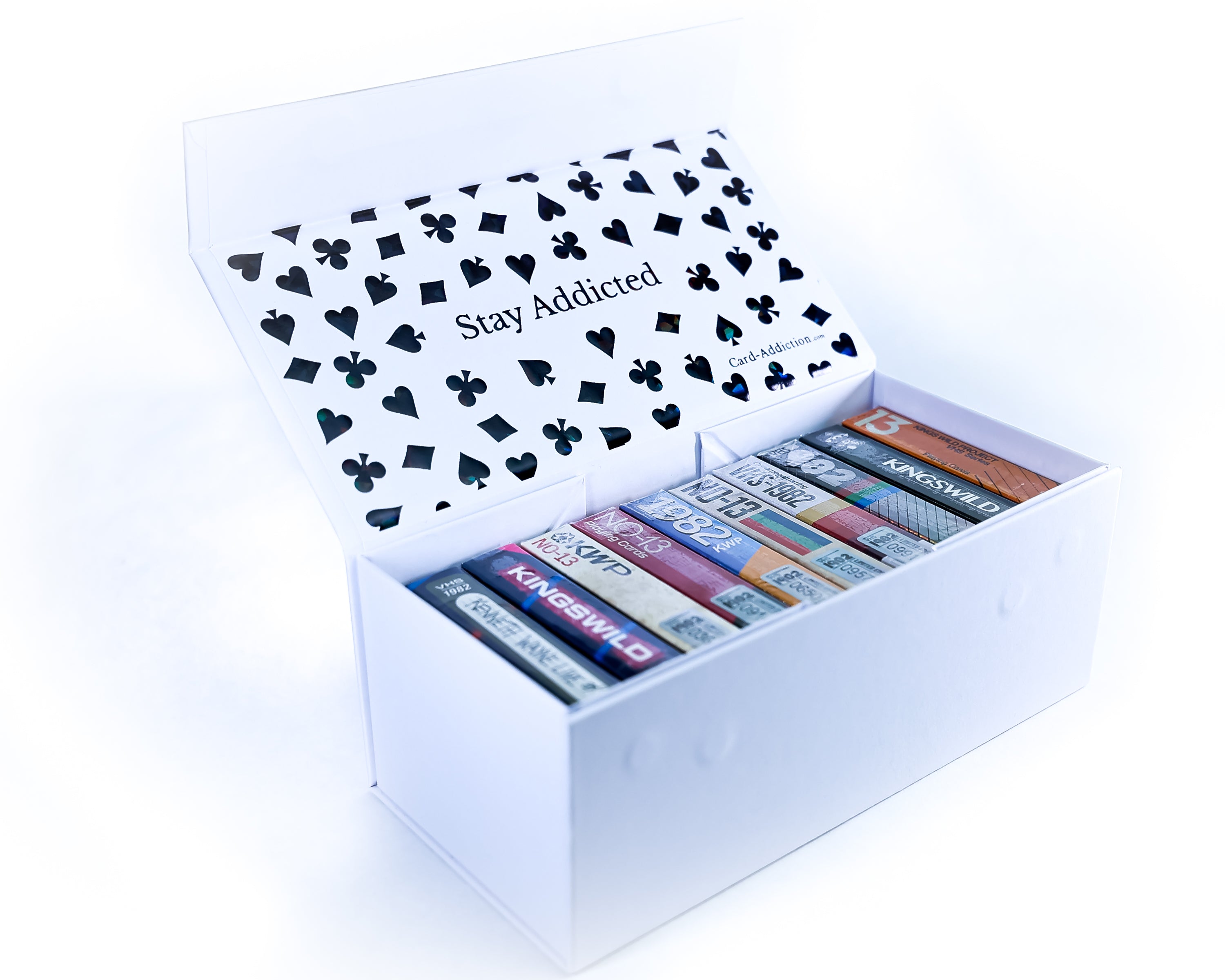 Midnight Prism Holo Foil Brick Box for Playing Cards V3 by Card-Addiction.com