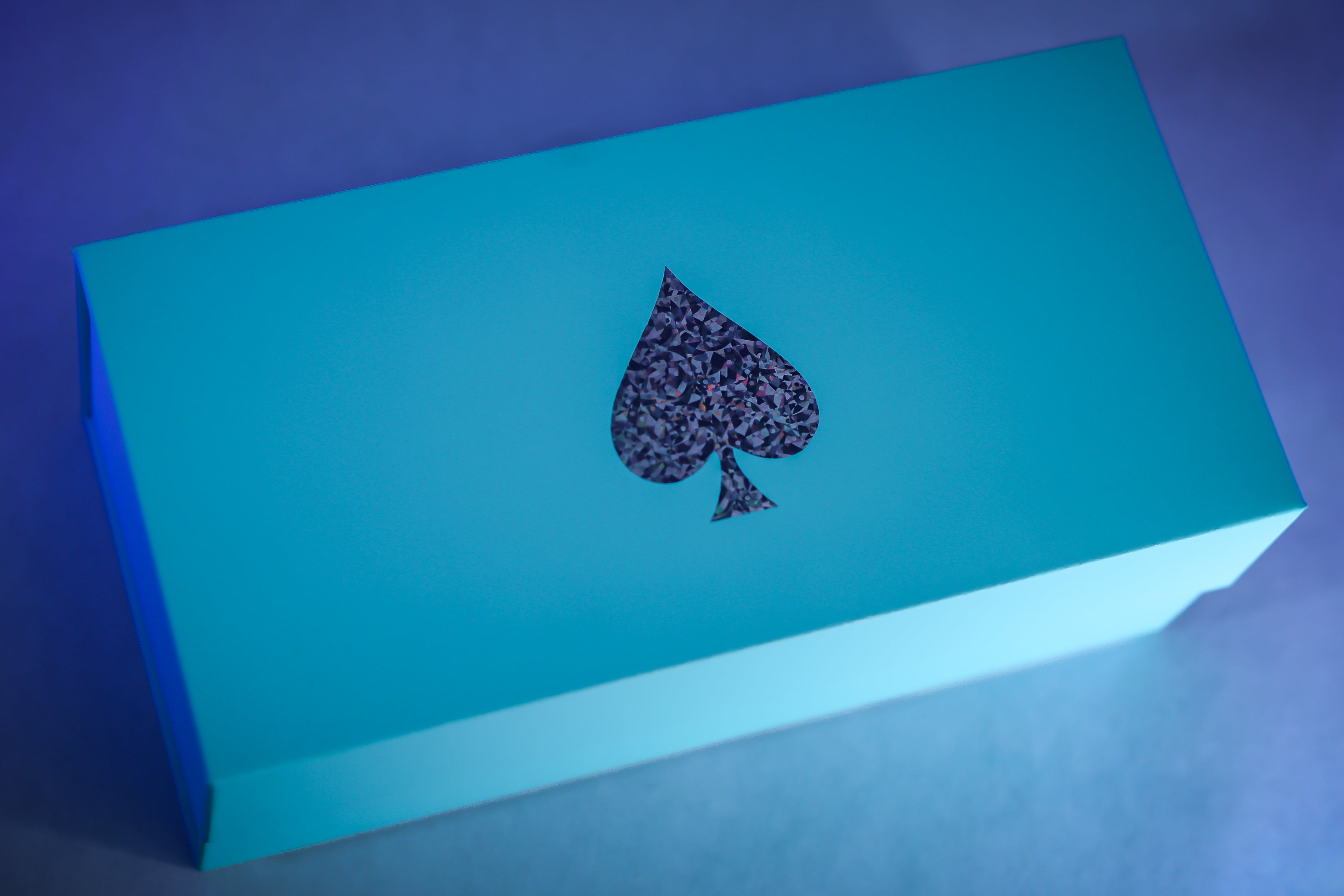 Flecked Holographic Foiled Brick Box for Playing Cards Display Holo V4 by Card-Addiction.com