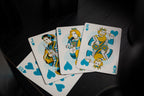 Bicycle Cool-Blue Neon Rider Back Deck Playing Cards by Card-Addiction.com