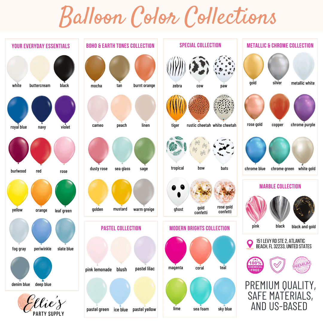 Pastel Halloween Balloon Garland Kit by Ellie's Party Supply