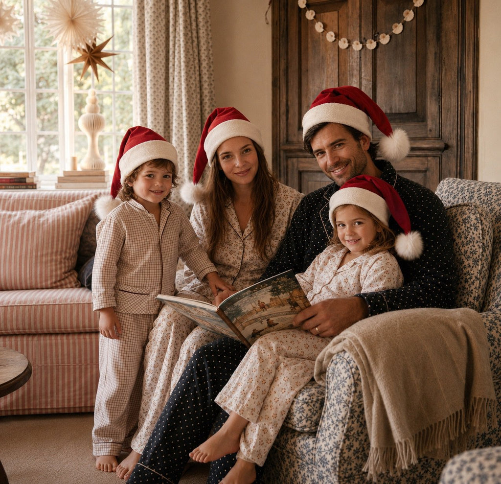 No Plastic Family Santa Hat | Organic Cotton, Hemp, and Fur by Band of the Wild