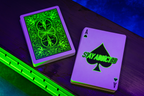 Bicycle Neon Rider Back Green-Glo Deck Playing Cards by Card-Addiction.com
