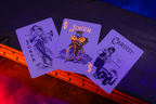 Bicycle Neon Rider Back Solar-Orange Deck Playing Cards by Card-Addiction.com