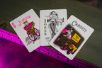 Bicycle Neon Rider Back Star-Fire Pink Deck Playing Cards by Card-Addiction.com
