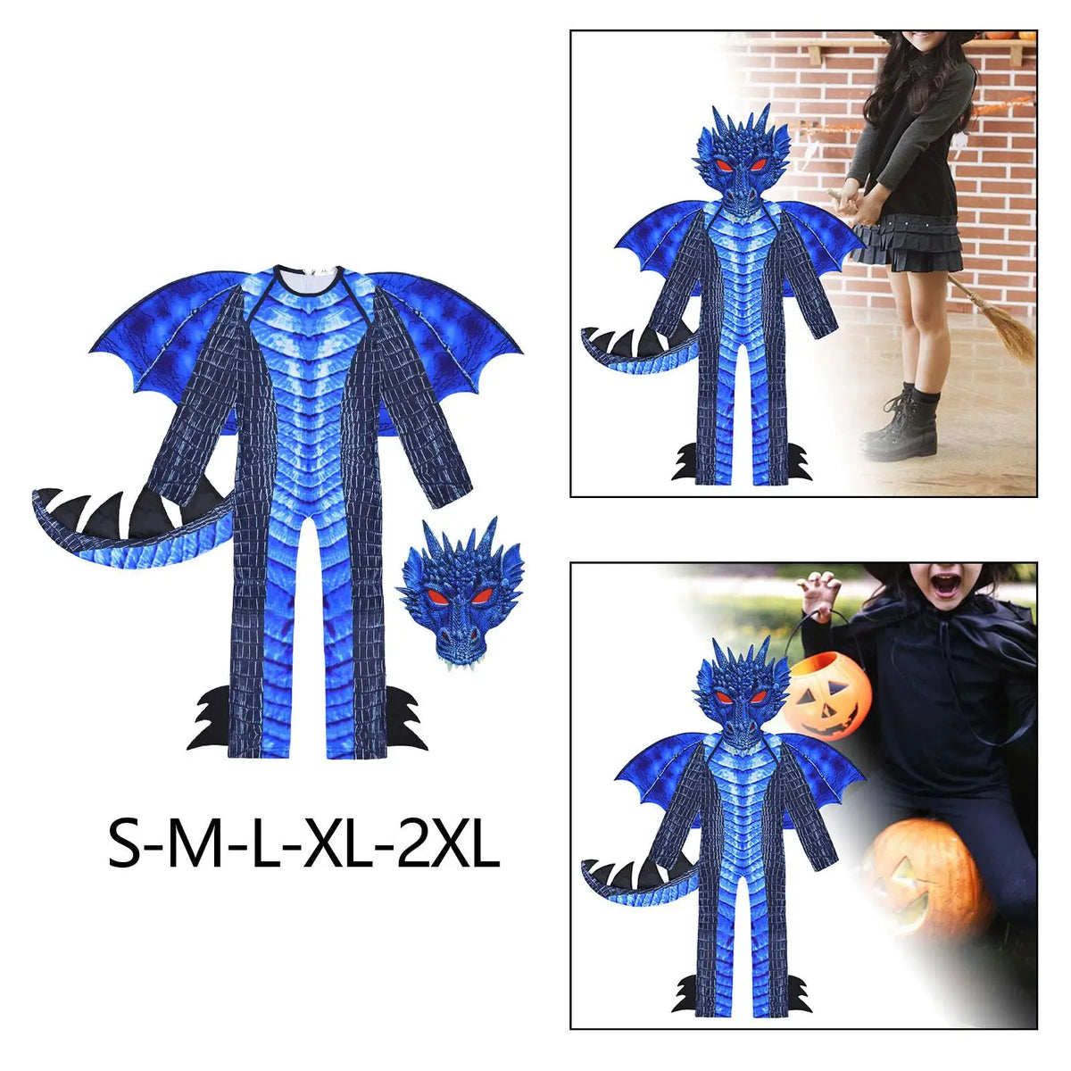 Decorative Gift Toy Role Play Pretend Play Imaginative Playing Kids Dragon Costume for Carnivals Stage Performance Party Favors by SHOMICOBOUTIQUE