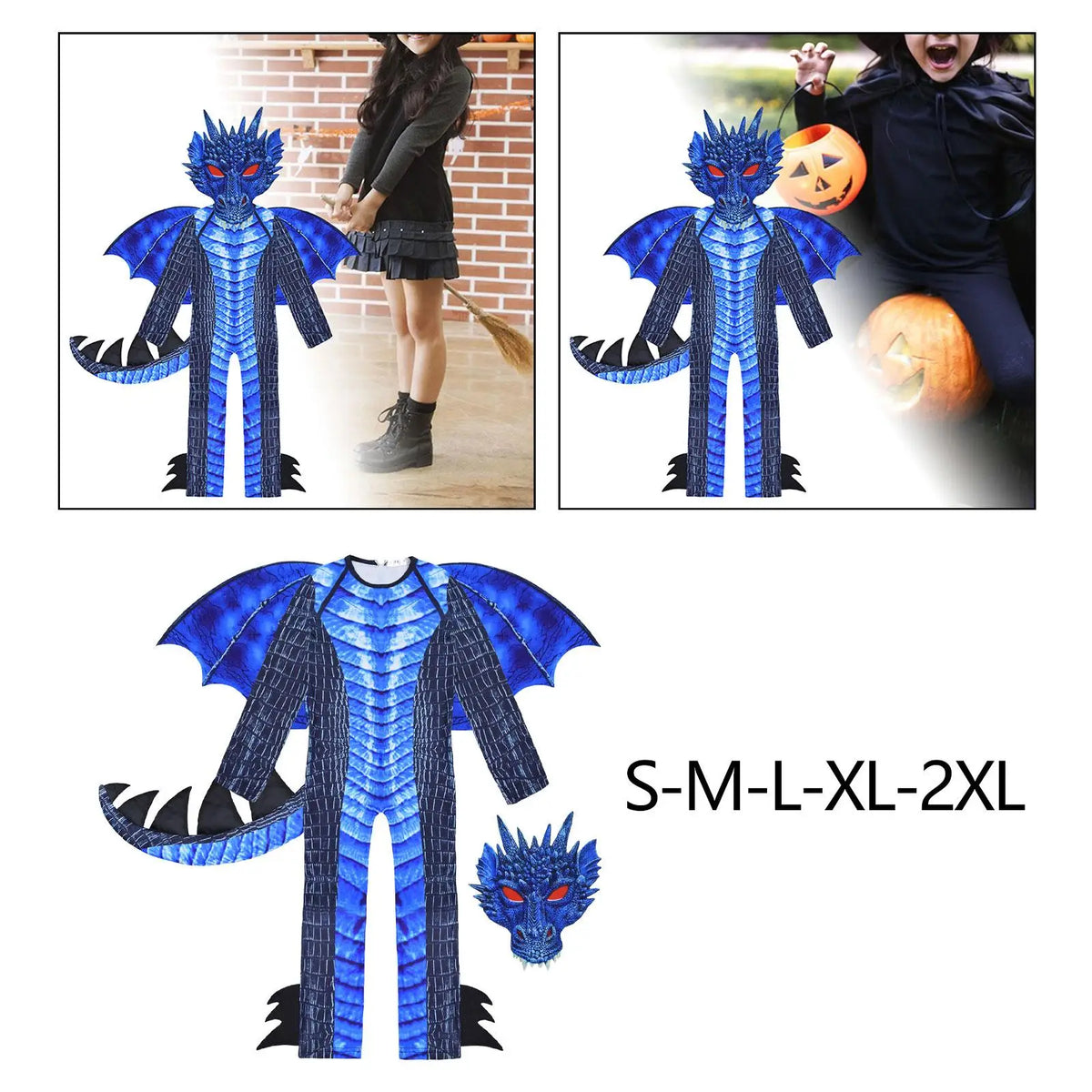 Decorative Gift Toy Role Play Pretend Play Imaginative Playing Kids Dragon Costume for Carnivals Stage Performance Party Favors by SHOMICOBOUTIQUE